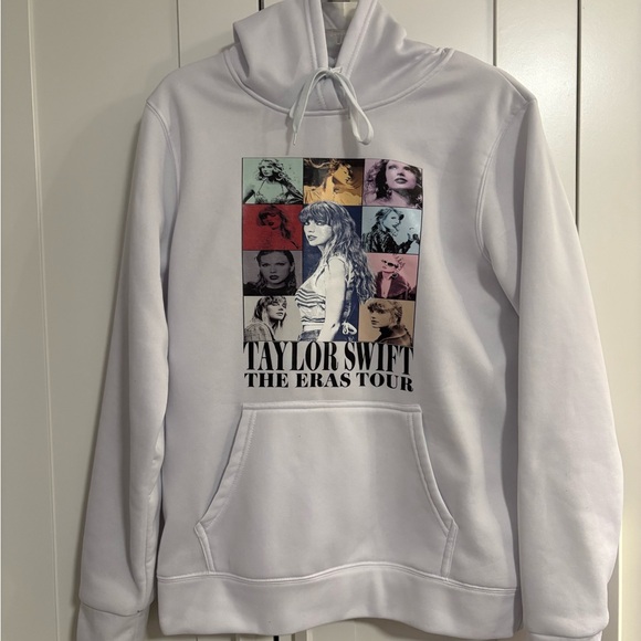 Taylor Swift Tops - Taylor Swift White Hoodie - The Eras Tour